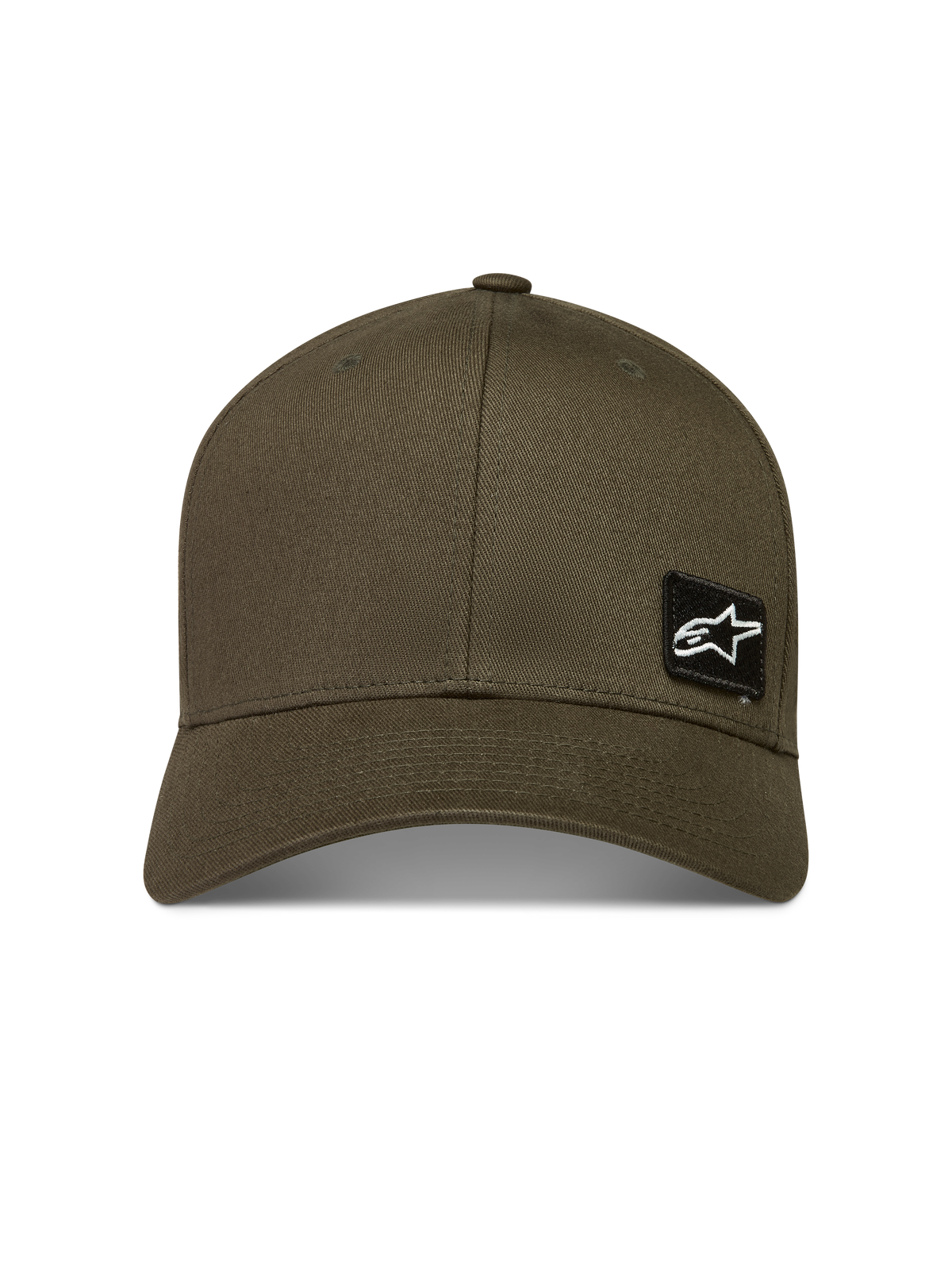 Alpinestars Pivot Cappello, cappello lifestyle sportswear, verde militare, tessuto twill con visiera curva e toppa laterale con logo Astars, abbigliamento casual motorsport