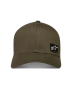 Alpinestars Pivot Cappello, cappello lifestyle sportswear, verde militare, tessuto twill con visiera curva e toppa laterale con logo Astars, abbigliamento casual motorsport