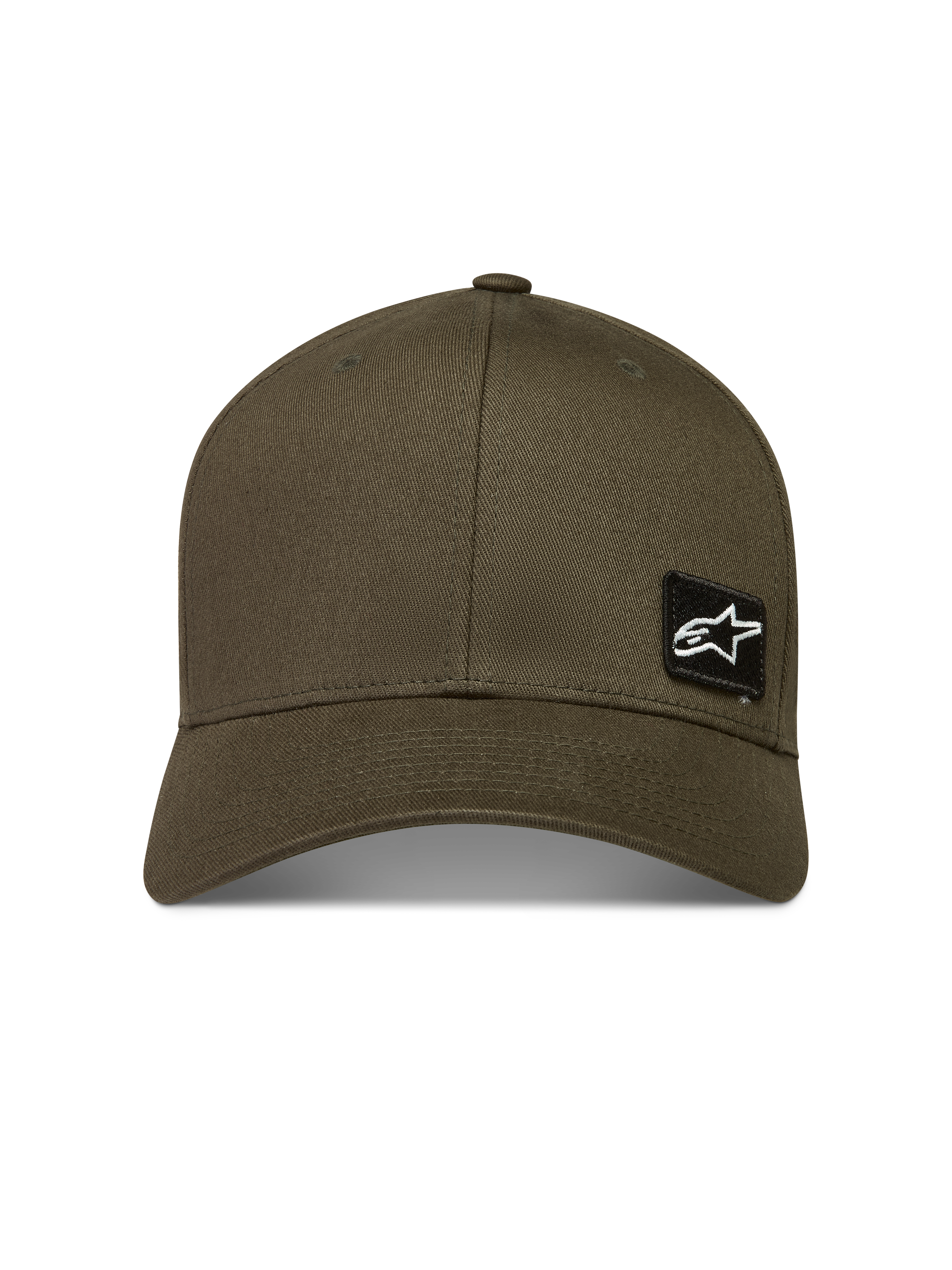 Alpinestars Pivot Cappello, cappello lifestyle sportswear, verde militare, tessuto twill con visiera curva e toppa laterale con logo Astars, abbigliamento casual motorsport