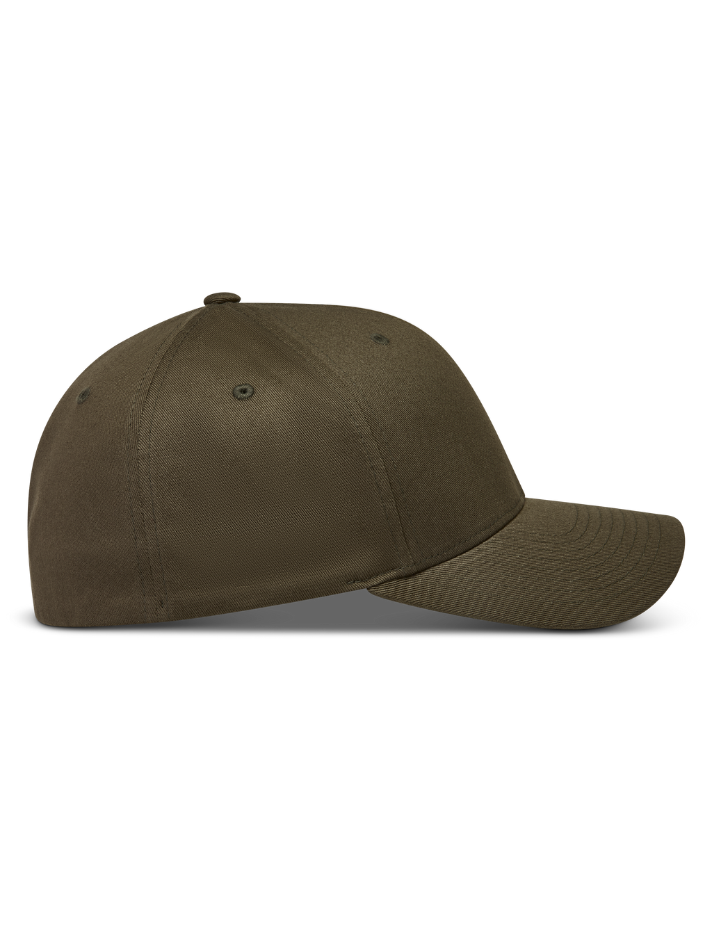 Alpinestars Pivot Cappello, cappello verde militare, vista laterale con visiera curva e corona strutturata in twill