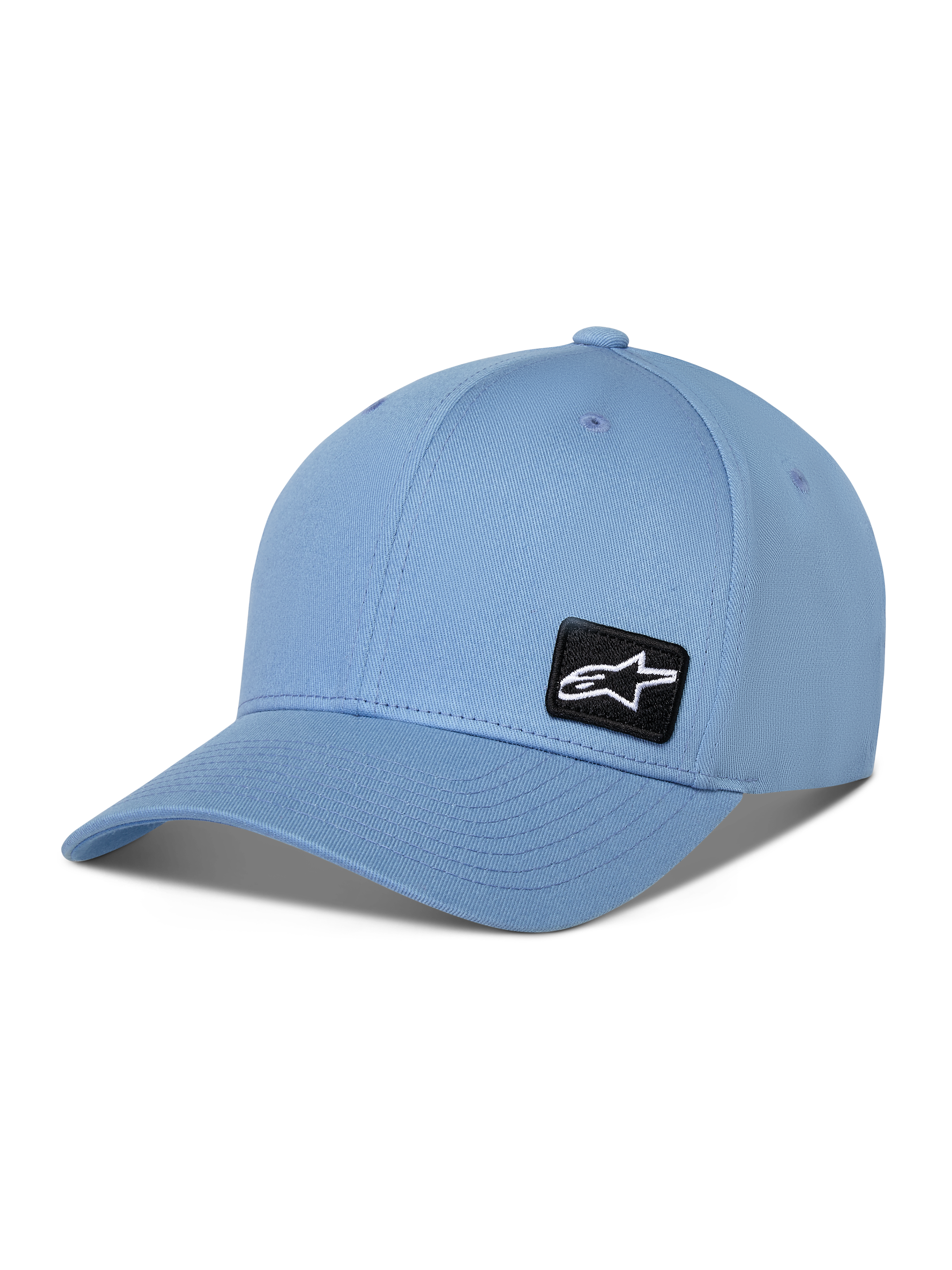 Alpinestars Pivot Hat, cappellino da baseball con visiera curva, blu, con piccola toppa nera con logo Astars ricamato lateralmente, accessorio sportswear casual