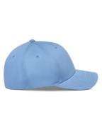 Alpinestars Pivot Hat, blu, vista laterale di un cappellino da baseball strutturato con visiera curva, struttura in twill di cotone, accessorio sportswear casual