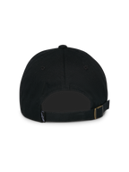 Cappello Alpinestars Calipalm Strapback, nero, vista posteriore con chiusura regolabile con fibbia in metallo, piccola etichetta con logo tessuta, struttura in twill di cotone non strutturata