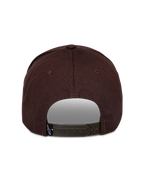 Cappello Alpinestars Matrix Snapback, vista posteriore, marrone, chiusura snapback regolabile, corona strutturata, tessuto principale in twill, piccola etichetta con logo Astars sul retro
