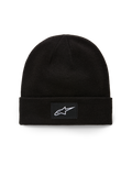 Alpinestars Berretto Augment Cuff, berretto con lavorazione a maglia jersey, nero, con patch tessuta e logo Astars bianco sul risvolto anteriore, streetwear casual motorsport