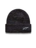 Alpinestars Unload Rib Cuff Cuffia, berretto in maglia grigio antracite melange con patch logo Astar bianca, stile sportswear casual.
