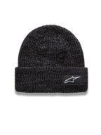 Alpinestars Unload Rib Cuff Cuffia, berretto in maglia grigio antracite melange con patch logo Astar bianca, stile sportswear casual.