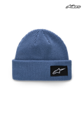 Alpinestars Berretto Unload Rib Cuff, berretto sportivo con risvolto, blu, con struttura in maglia e patch con logo Astars