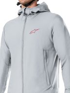 Giacca Termica Alpinestars A-Dura, giacca da ciclismo, grigio titanio, con cappuccio foderato in pile e tasche con cerniera, leggero isolamento PrimaLoft per mountain bike e guida fuoristrada in climi freddi