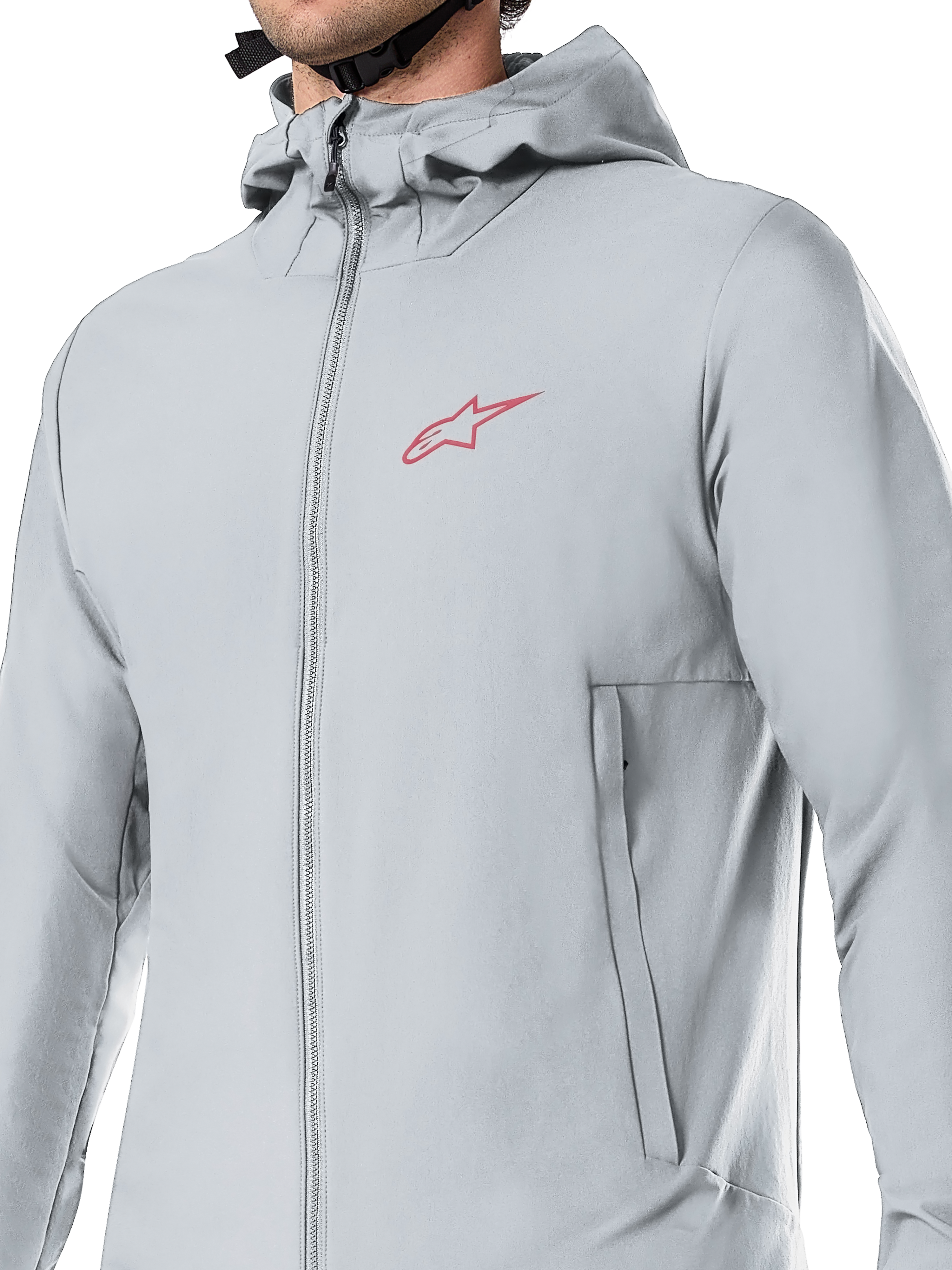 Giacca Termica Alpinestars A-Dura, giacca da ciclismo, grigio titanio, con cappuccio foderato in pile e tasche con cerniera, leggero isolamento PrimaLoft per mountain bike e guida fuoristrada in climi freddi