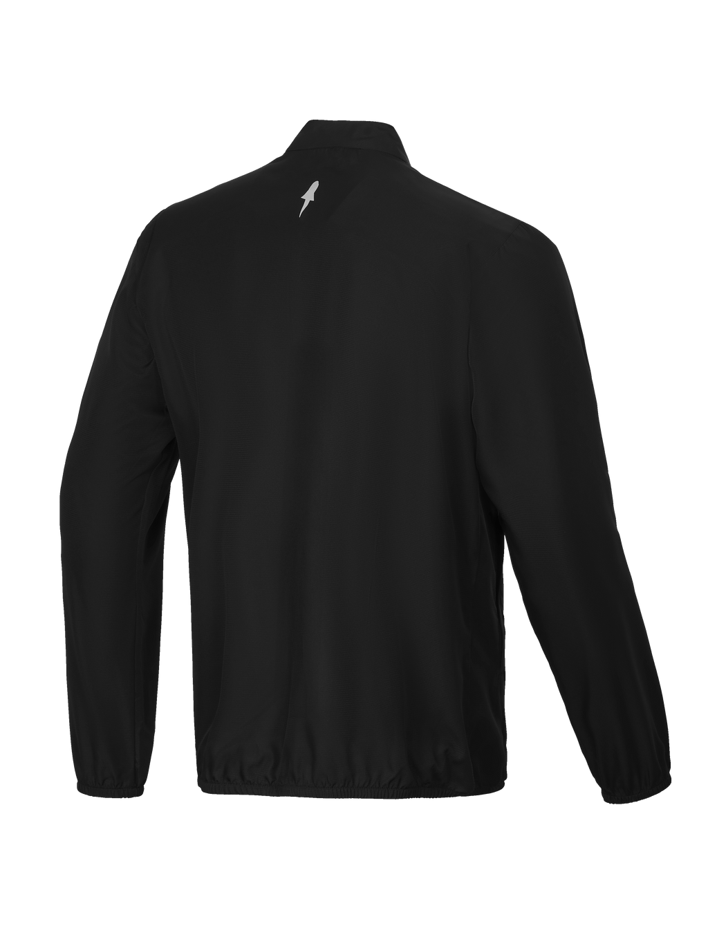 Alpinestars Giacca Frangivento A-Aria, giacca da ciclismo e MTB da uomo nera, vista posteriore con collo alto e logo riflettente