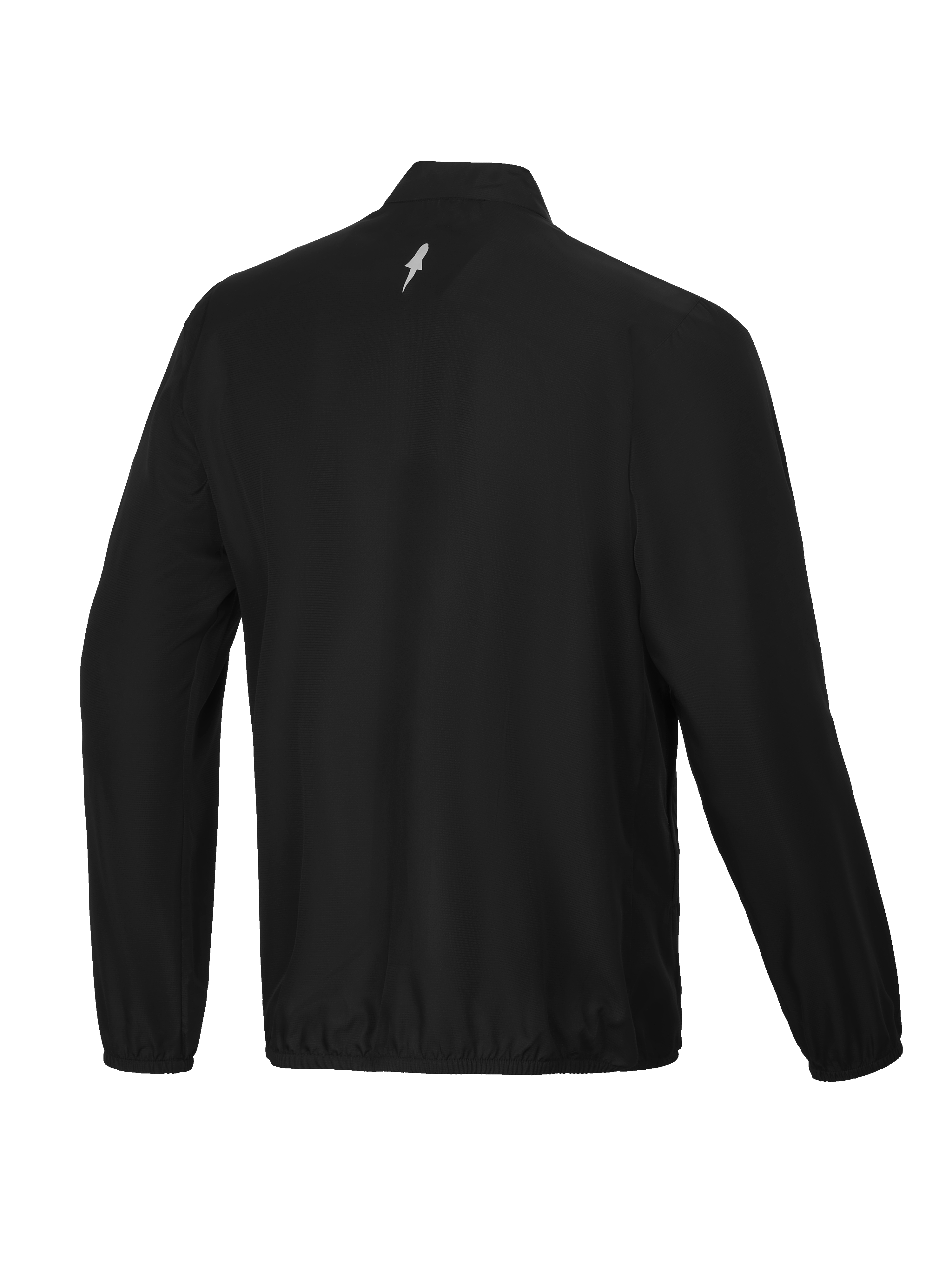 Alpinestars Giacca Frangivento A-Aria, giacca da ciclismo e MTB da uomo nera, vista posteriore con collo alto e logo riflettente