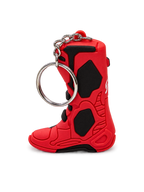 Alpinestars Portachiavi Tech 10 Boot, portachiavi da motorsport in rosso e nero, replica tridimensionale dell'iconico stivale da motocross con anello in metallo