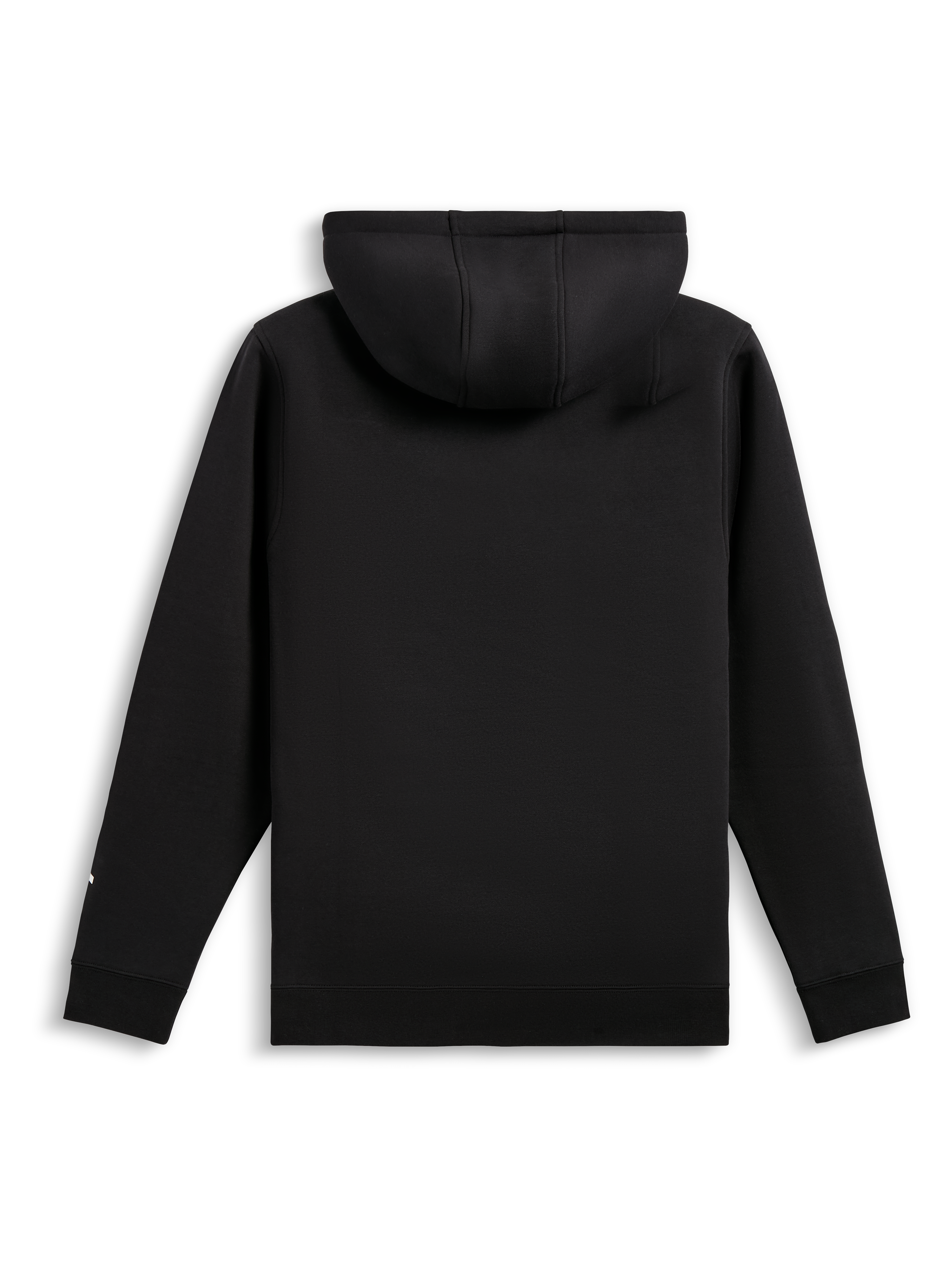 Felpa con cappuccio Alpinestars Harken, felpa in pile pullover, nero, vista posteriore, con polsini e orlo a coste, abbigliamento streetwear casual ispirato al motorsport