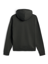 Felpa con cappuccio Alpinestars Essentials Ageless, felpa pullover, Off Black, vista posteriore, pile pregiato effetto stone-wash, polsini e orlo a costine, design streetwear casual minimalista