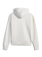 Alpinestars Essentials Ageless Hoodie, vista posteriore di una felpa casual con cappuccio color off-white, vestibilità rilassata con polsini e orlo a costine, estetica pulita e minimalista per il comfort quotidiano