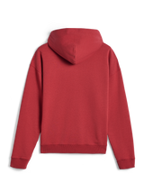 Alpinestars Essentials Ageless Hoodie, vista posteriore, rosso mattone, abbigliamento sportivo casual, design in tinta unita con cappuccio e polsini a coste, finitura in morbido pile