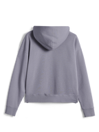 Alpinestars Essentials Ageless Zip Hoodie, vista posteriore, Silver, felpa streetwear casual in pile, vestibilità rilassata, polsini e orlo a costine, finitura con lavaggio a pietra