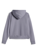 Alpinestars Essentials Ageless Zip Hoodie, vista posteriore, Silver, felpa streetwear casual in pile, vestibilità rilassata, polsini e orlo a costine, finitura con lavaggio a pietra