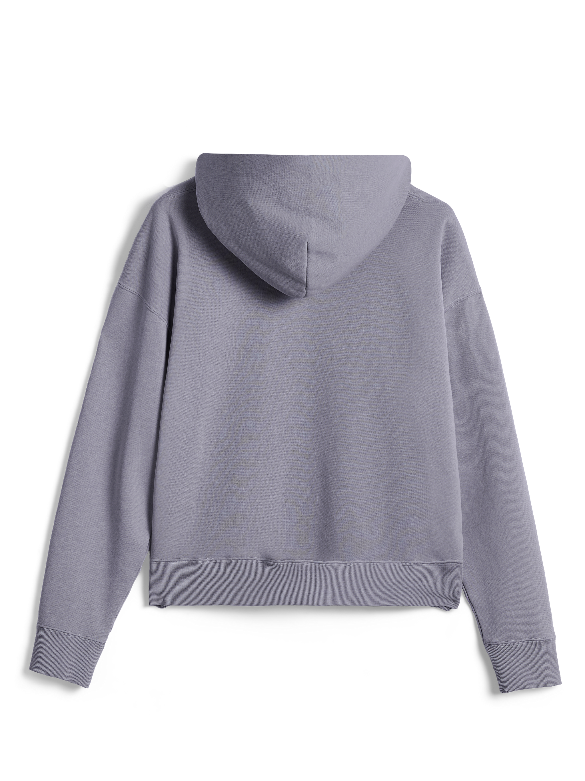 Alpinestars Essentials Ageless Zip Hoodie, vista posteriore, Silver, felpa streetwear casual in pile, vestibilità rilassata, polsini e orlo a costine, finitura con lavaggio a pietra