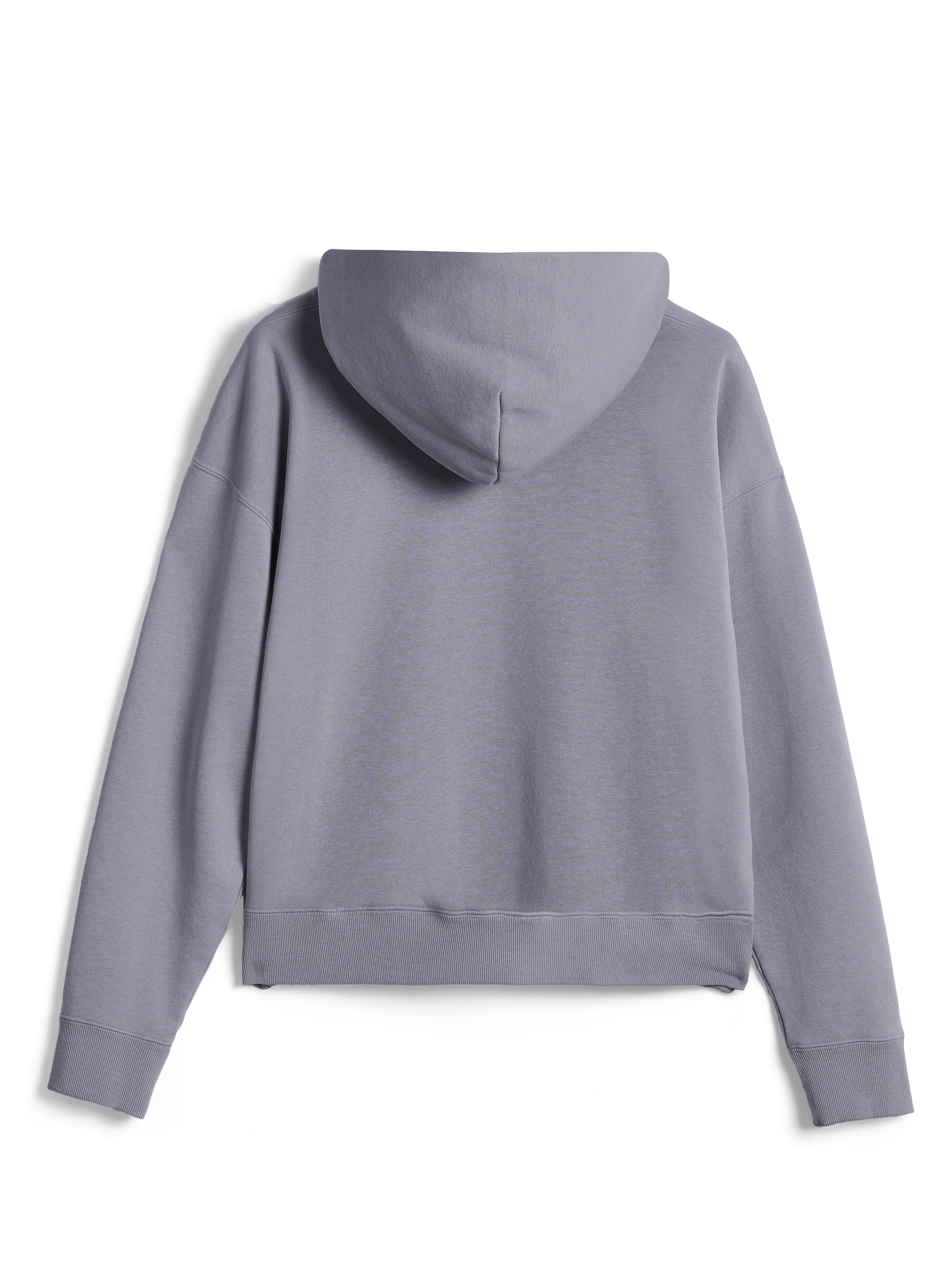 Alpinestars Essentials Ageless Zip Hoodie, vista posteriore, Silver, felpa streetwear casual in pile, vestibilità rilassata, polsini e orlo a costine, finitura con lavaggio a pietra