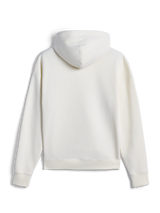 Felpa con cappuccio e zip Alpinestars Essentials Ageless, vista posteriore, bianco panna, streetwear casual in pile, cappuccio con coulisse, maniche lunghe, design pulito e minimalista