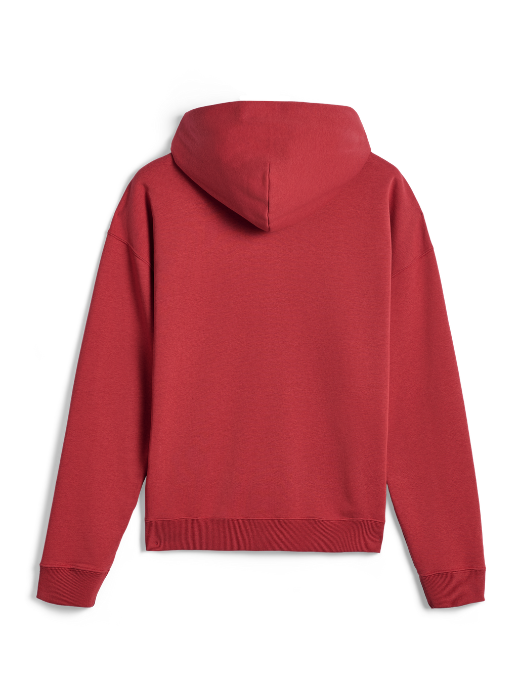 Alpinestars Essentials Ageless Zip Hoodie, vista posteriore, rosso Brick, streetwear casual, vestibilità rilassata con polsini e orlo a costine, tessuto in morbido pile compatto