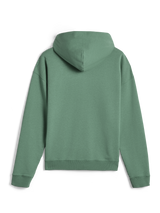 Alpinestars Essentials Ageless Zip Hoodie, streetwear casual, verde Cactus, vista posteriore con vestibilità rilassata e polsini a costine, pile compatto premium da 330 gsm