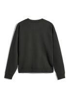 Alpinestars Essentials Ageless Crew, felpa girocollo, Off Black, vista posteriore con colletto, polsini e orlo a costine, pile compatto premium, abbigliamento casual streetwear