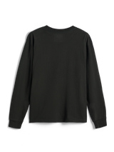Alpinestars Essentials Ageless LS Tee, maglietta a maniche lunghe, nero, vista posteriore semplice, jersey di cotone organico premium, vestibilità rilassata, streetwear casual d'ispirazione motorsport