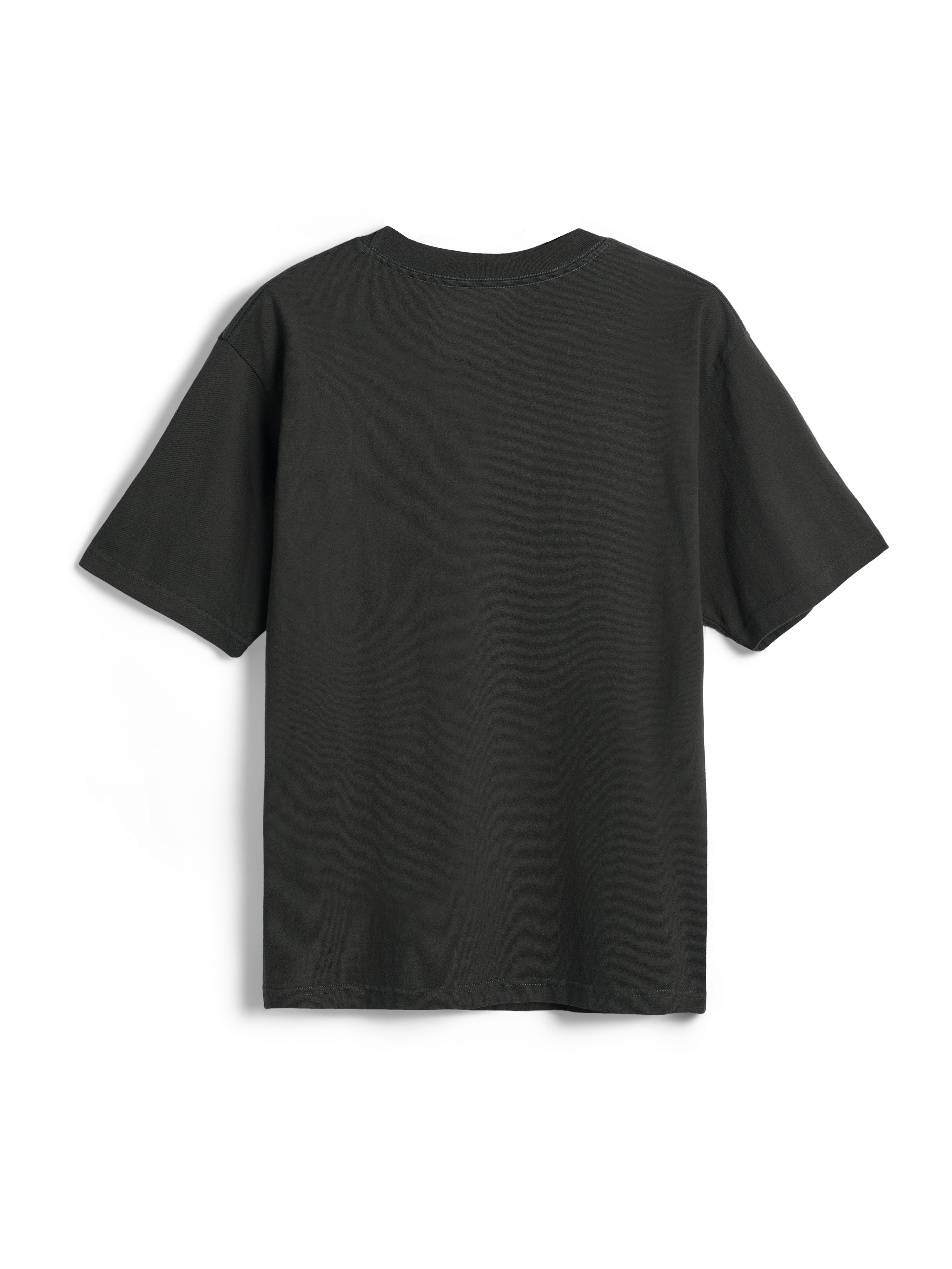 Alpinestars Essentials Ageless SS Tee, maglietta a maniche corte, Off Black, vista posteriore, design semplice con texture lavata a pietra del capo, vestibilità rilassata, streetwear casual ispirato al motorsport