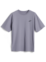 Alpinestars Essentials Ageless SS Tee, maglietta a maniche corte, Silver, piccolo logo Astars nero sul petto, streetwear casual in cotone organico con vestibilità rilassata