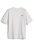 Alpinestars Essentials Ageless SS Tee, t-shirt a maniche corte, bianco sporco, piccolo logo Alpinestars a stella nero sul petto, streetwear casual ispirato al motorsport
