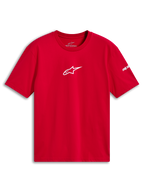Alpinestars Frontal CSF Tee, maglia a maniche corte, rosso, logo Astars bianco sul petto, abbigliamento sportivo casual ad alte prestazioni