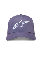 Alpinestars Ageless Snapback Cappello, cappello casual sportivo, viola, logo Astars bianco ricamato in 3D, corona strutturata in twill e visiera curva.