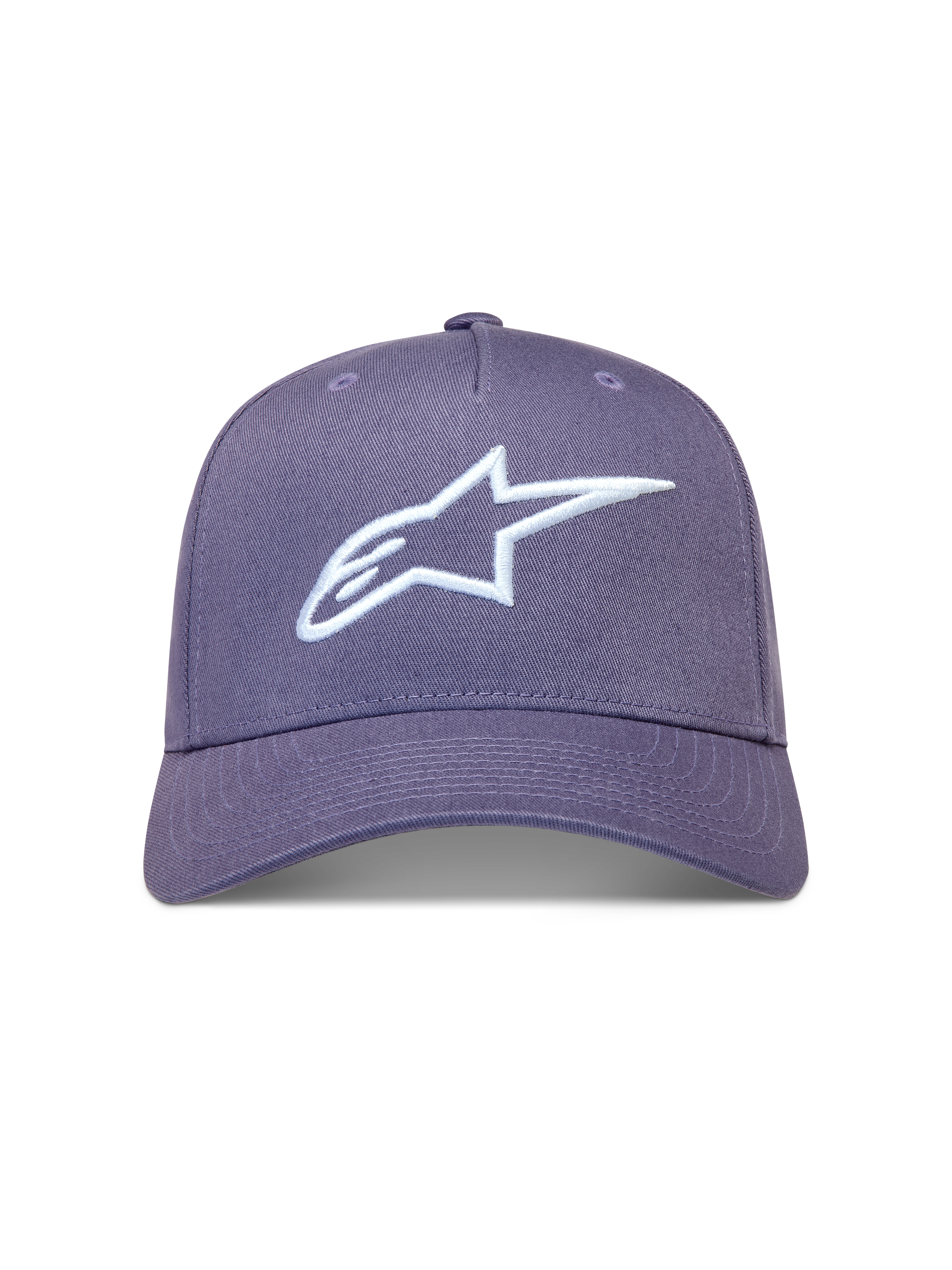 Alpinestars Ageless Snapback Cappello, cappello casual sportivo, viola, logo Astars bianco ricamato in 3D, corona strutturata in twill e visiera curva.