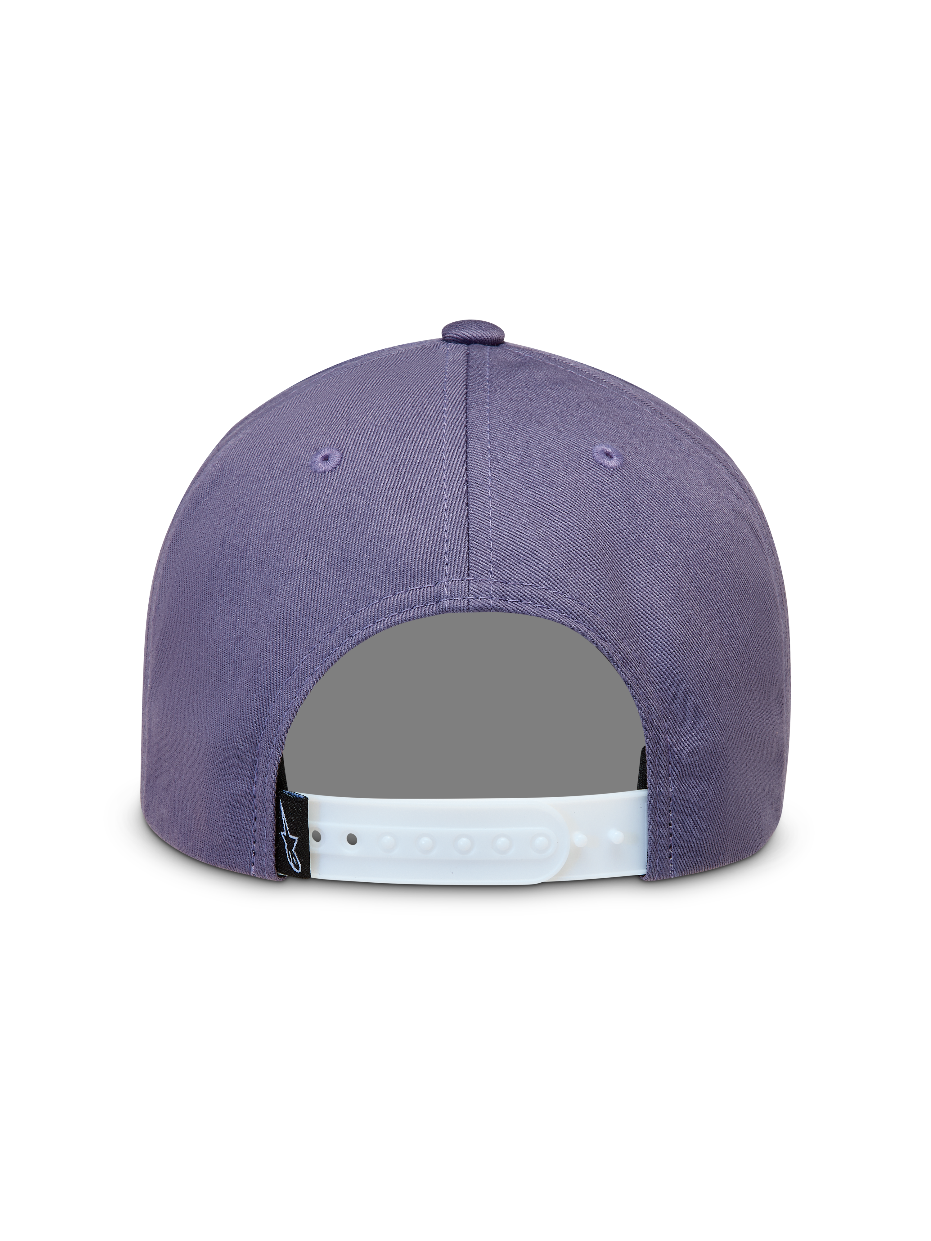 Alpinestars Ageless Snapback Cappello, vista posteriore, viola, chiusura a scatto regolabile bianca e logo Astars nero.