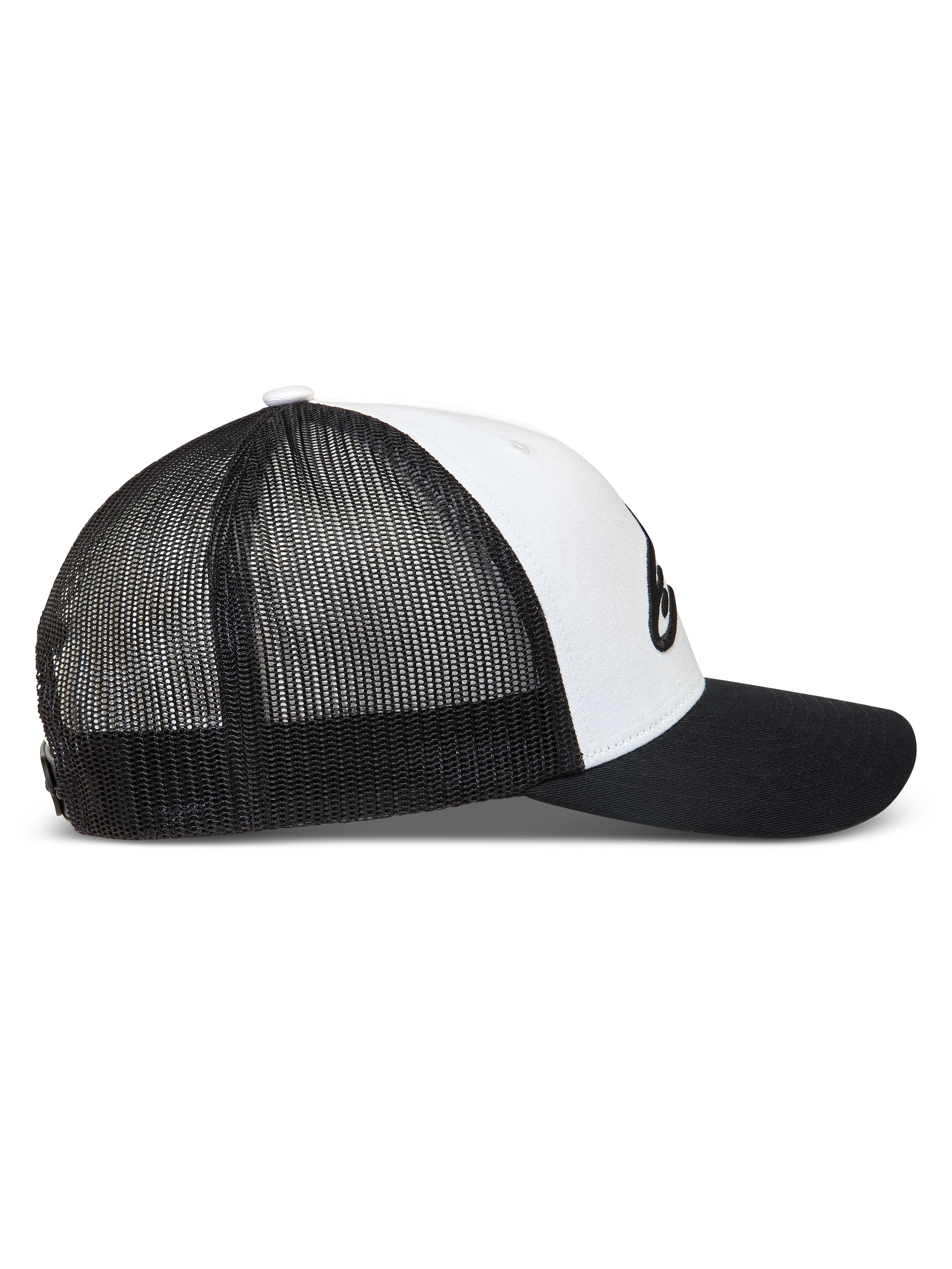 Alpinestars Ageless Snapback Cappello, cappello trucker nero e bianco con retro in mesh e visiera curva, stile casual