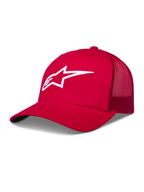 Alpinestars Ageless Snapback Cappello, rosso con retro in rete, logo Astars bianco ricamato in 3D e visiera curva