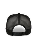 Cappello Trucker Alpinestars Control, vista posteriore, nero, con pannelli in rete traspirante e chiusura snapback regolabile, copricapo casual da motorsport