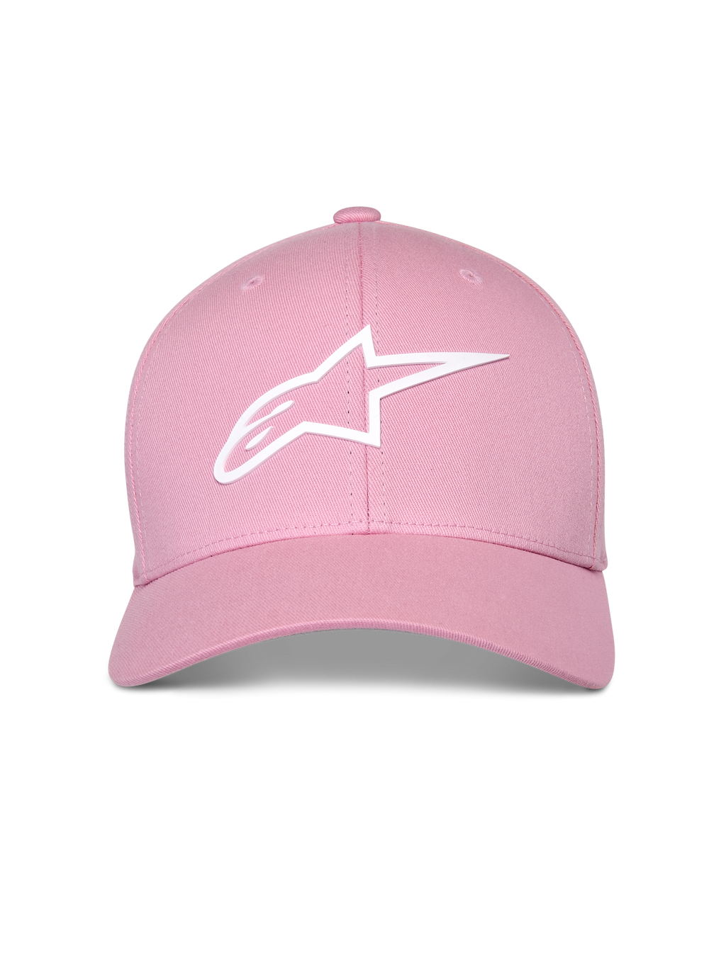 Cappello Alpinestars Ageless Multi, rosa, logo Astars 3D bianco, visiera curva con corona strutturata, cappello sportswear casual