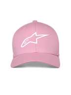 Cappello Alpinestars Ageless Multi, rosa, logo Astars 3D bianco, visiera curva con corona strutturata, cappello sportswear casual