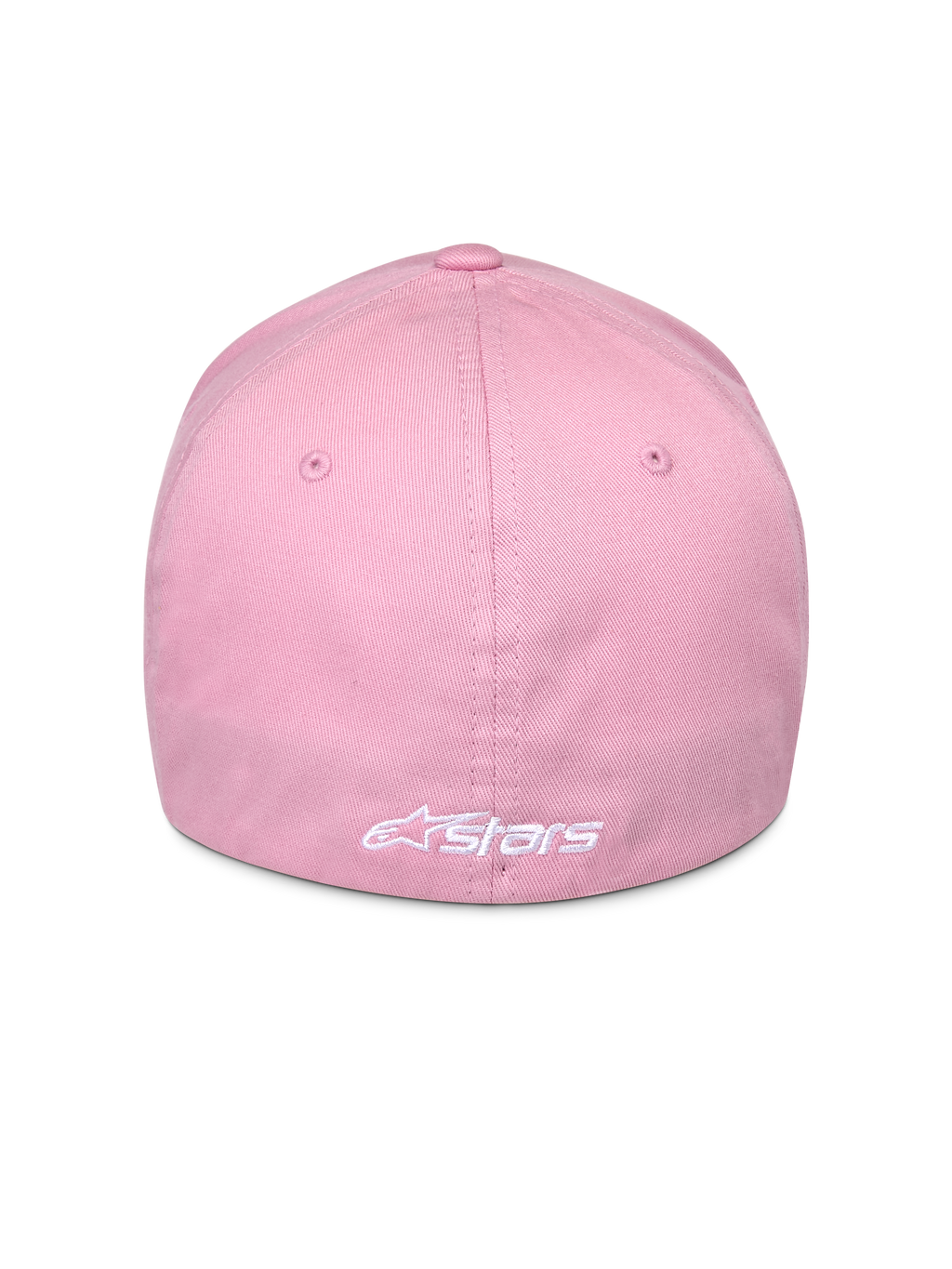 Alpinestars Ageless Multi Hat, rosa, vista posteriore con logo Astars ricamato in bianco, design flex-fit, tessuto twill elasticizzato, copricapo casual motorsport
