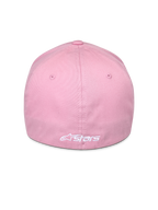 Alpinestars Ageless Multi Hat, rosa, vista posteriore con logo Astars ricamato in bianco, design flex-fit, tessuto twill elasticizzato, copricapo casual motorsport