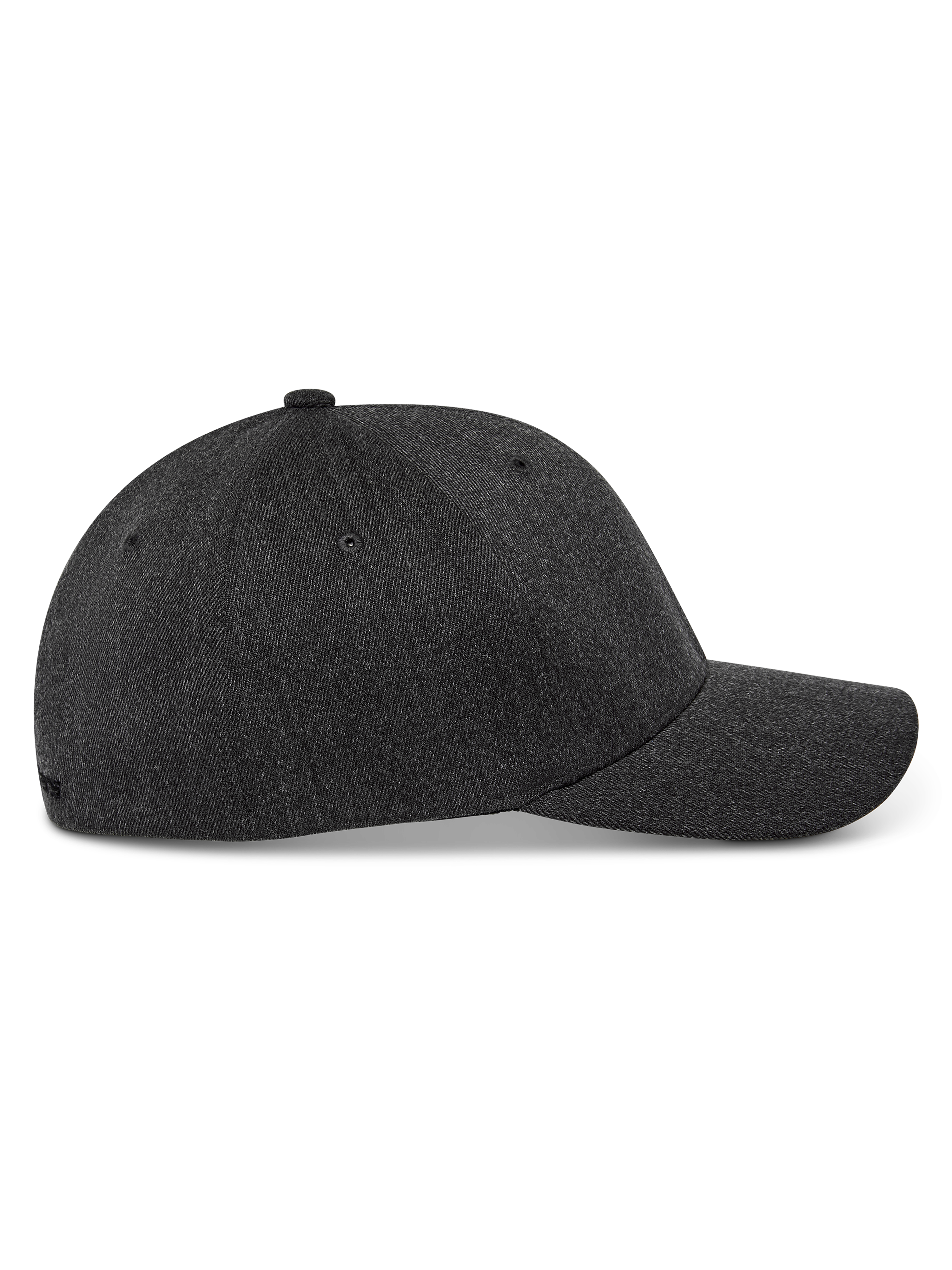Cappello Alpinestars Corp Shift Multi, vista laterale, grigio scuro melange, corona strutturata con visiera curva, tessuto in twill elasticizzato, copricapo casual ispirato al motorsport