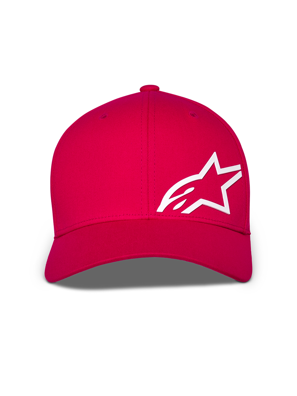 Alpinestars Corp Shift Multi Hat, cappellino da baseball, rosso, con un grande logo Astars bianco in 3D sul davanti, visiera curva e corona strutturata, copricapo casual da motorsport