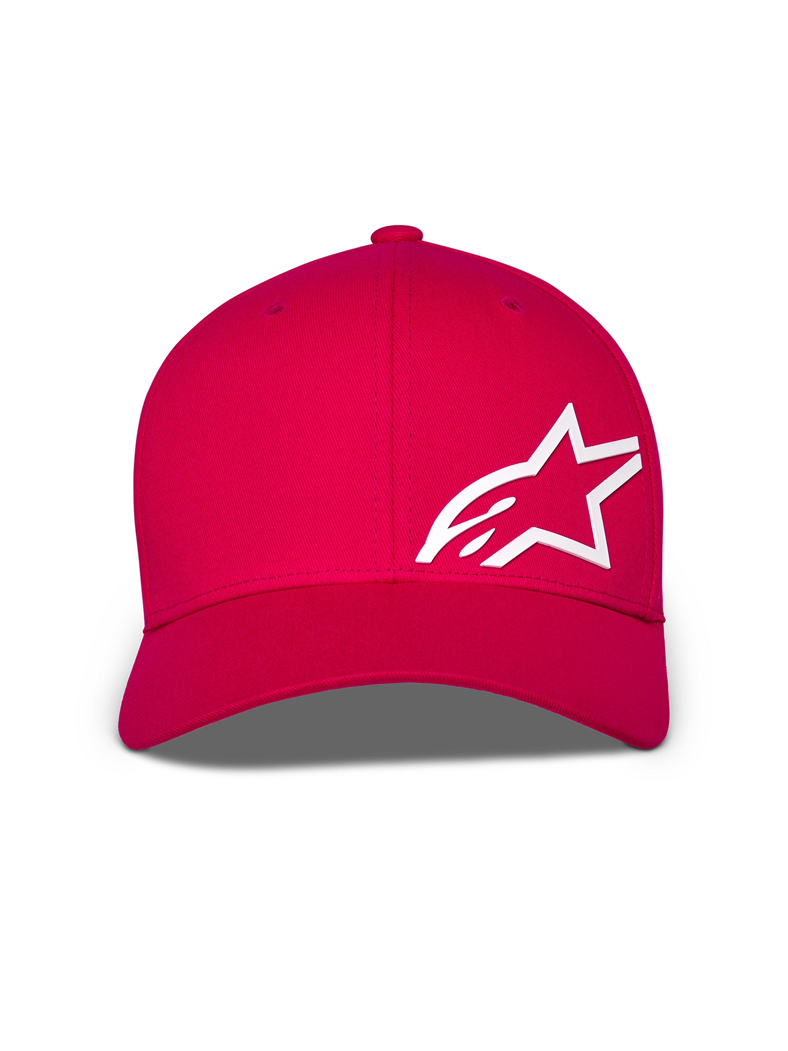 Alpinestars Corp Shift Multi Hat, cappellino da baseball, rosso, con un grande logo Astars bianco in 3D sul davanti, visiera curva e corona strutturata, copricapo casual da motorsport