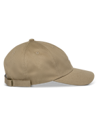 Cappello Alpinestars Deduce Strapback, Khaki, vista laterale, visiera curva con corona bassa non strutturata, in twill di cotone con chiusura strapback regolabile e ricamo piatto
