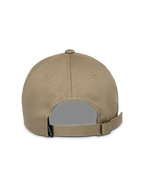 Cappello Alpinestars Deduce Strapback, Khaki, vista posteriore con cinturino regolabile e fibbia in metallo, piccola etichetta nera con logo, copricapo casual in twill di cotone