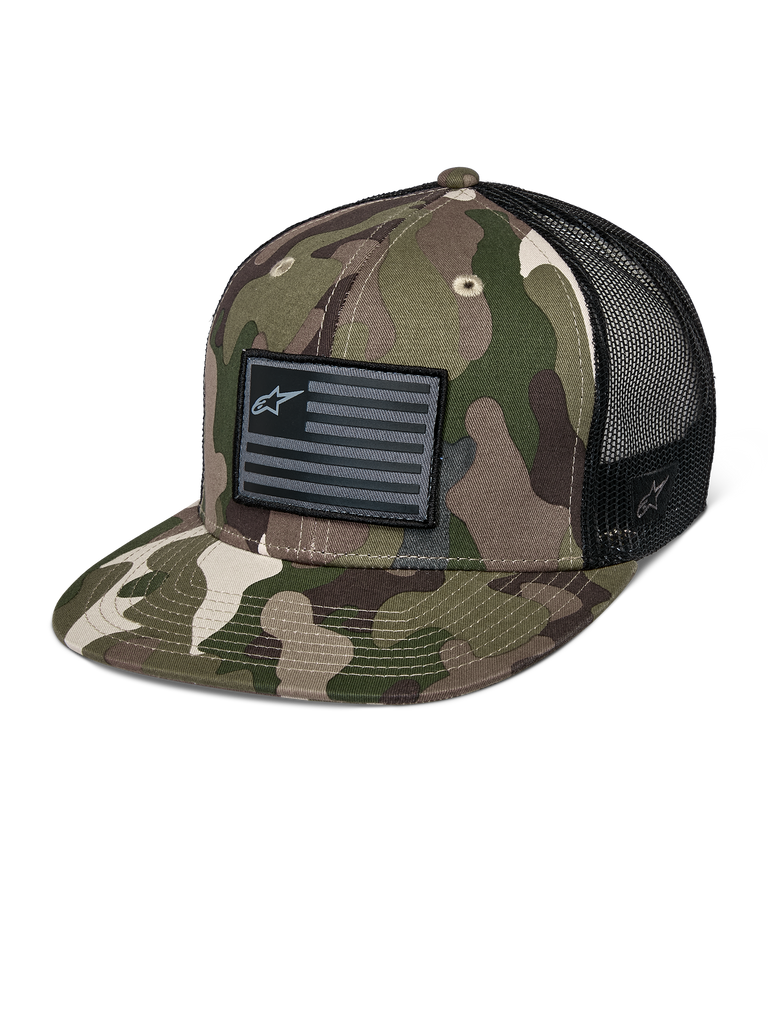 Cappello Trucker Flag Flat